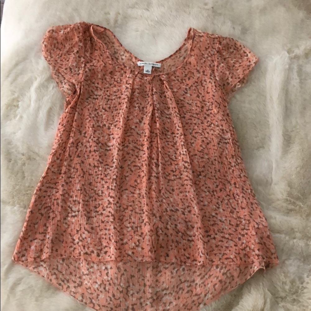 Shear flowy Banana Republic a top